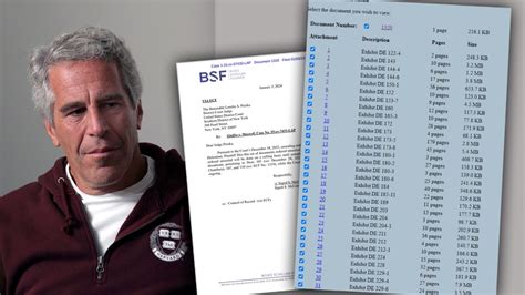 epstein list leak|Unsealed Jeffrey Epstein documents released 